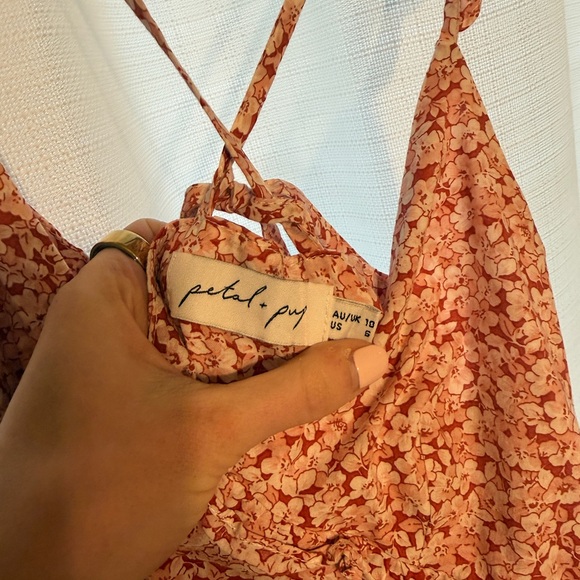 Petal & Pup Pink Floral Maxi Dress - Picture 3 of 3